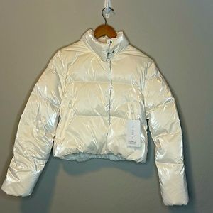 Athlete white Summit Down Shine Jacket